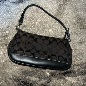 Vintage black coach shoulder bag